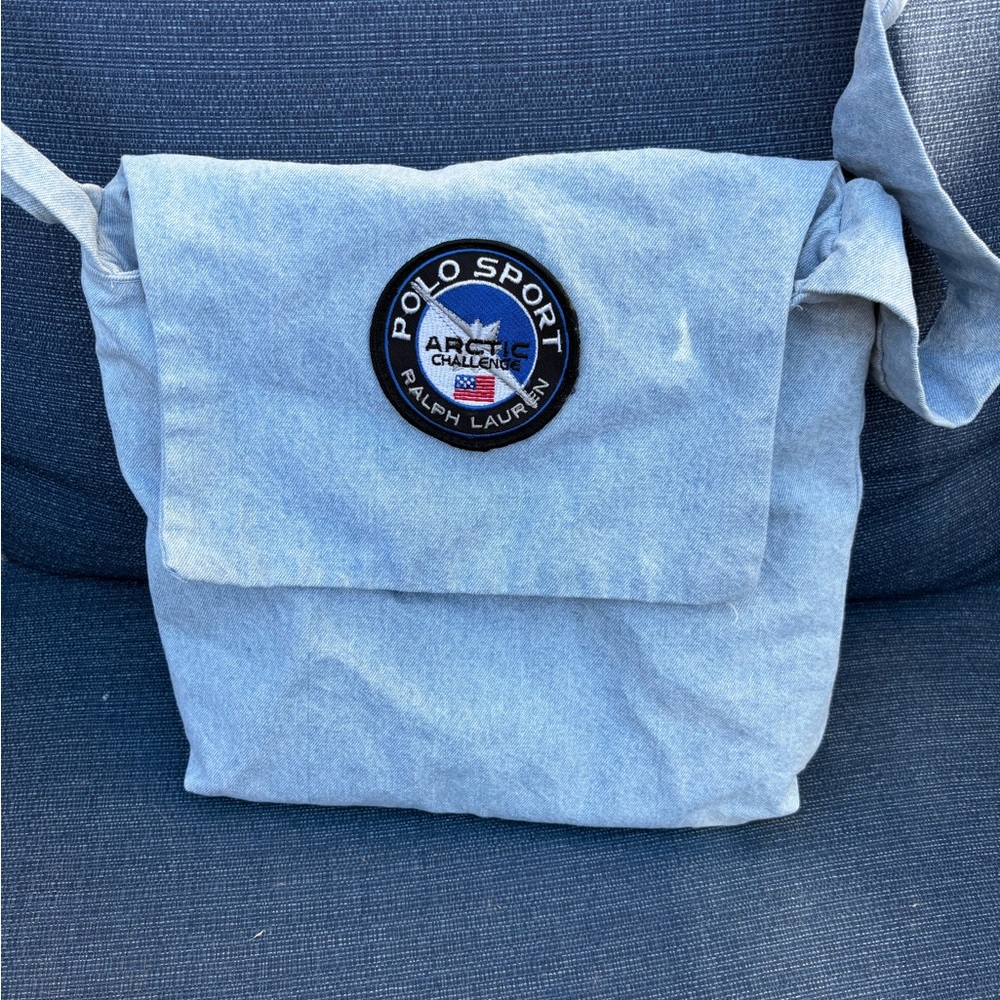 Ralph Lauren Polo Sport Crossbody Bag Denim No Tags